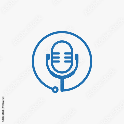 Medical podcast design logo