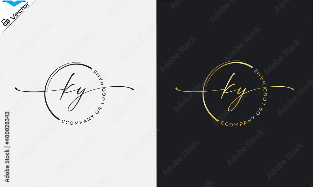 K y Initial handwriting signature logo, initial signature, elegant logo design
vector template.
K y Initial handwriting signature logo, initial signature, elegant logo design
vector template.