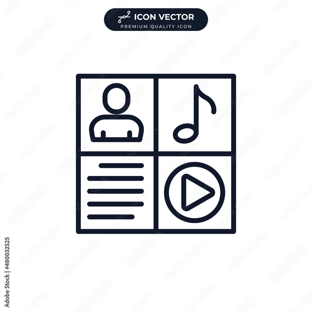 content icon symbol template for graphic and web design collection logo vector illustration