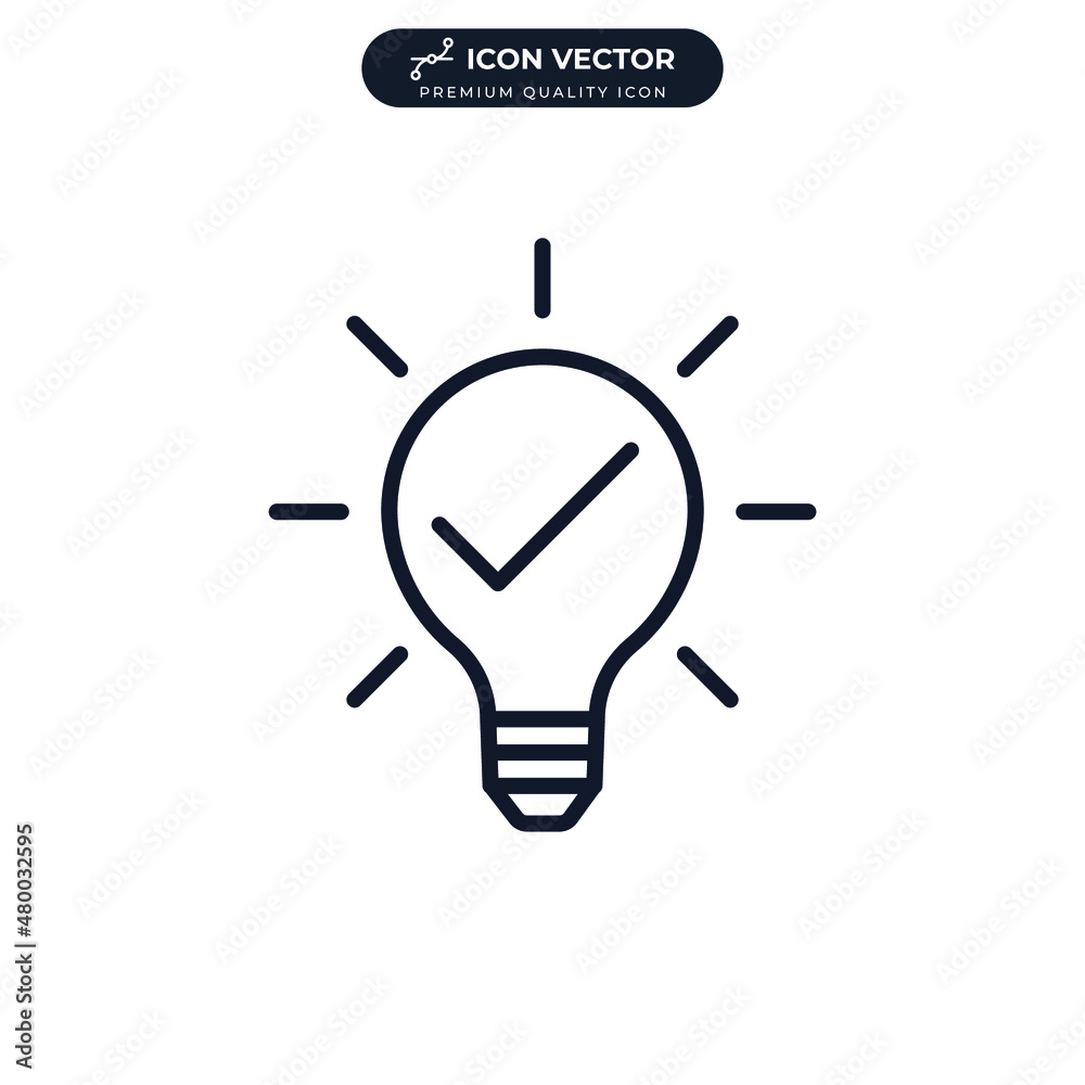 Lightbulb icon symbol template for graphic and web design collection logo vector illustration Lightbulb icon symbol template for graphic and web design collection logo vector illustration