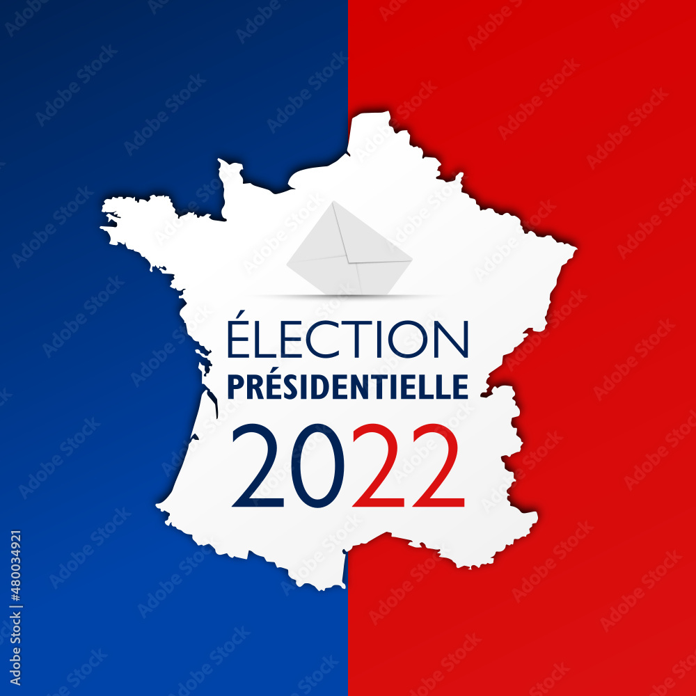 Obraz premium élection présidentielle 10 et 24 avril 2022