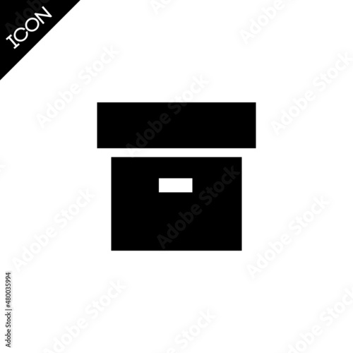 Vector isolated box icon.