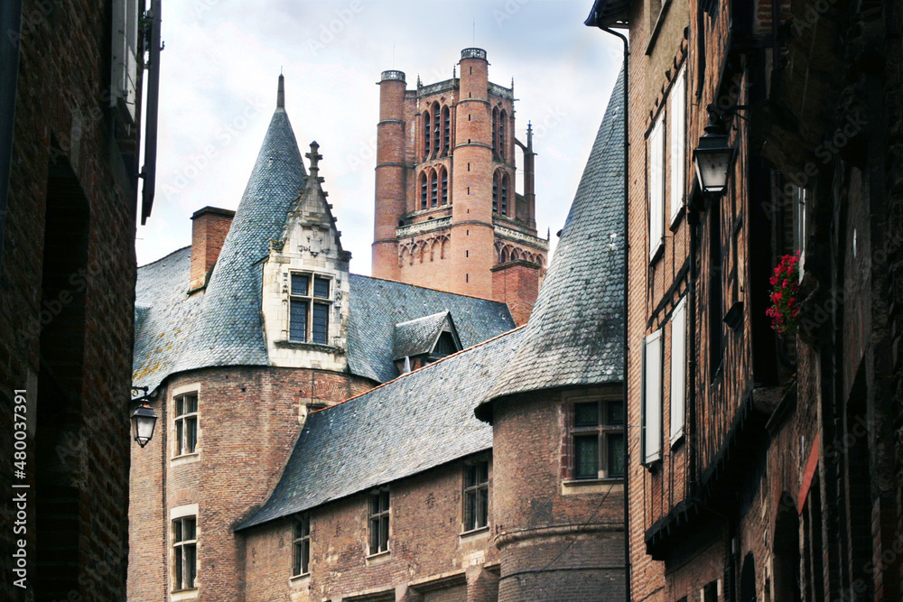 Obraz premium Albi, pueblo medieval en el sur de Francia