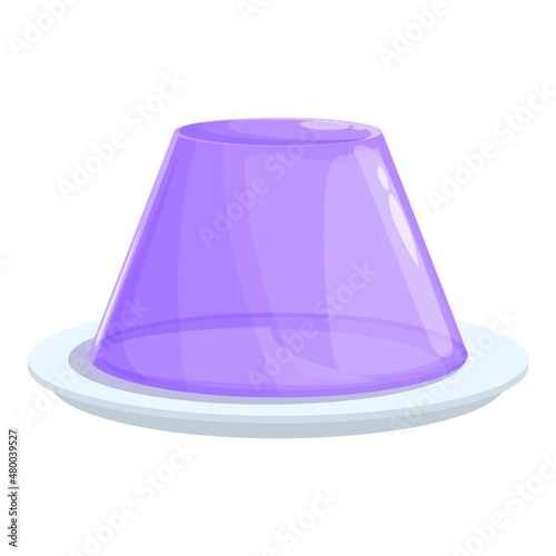 Jelly cake icon cartoon vector. Candy sweet. Fruit jelly