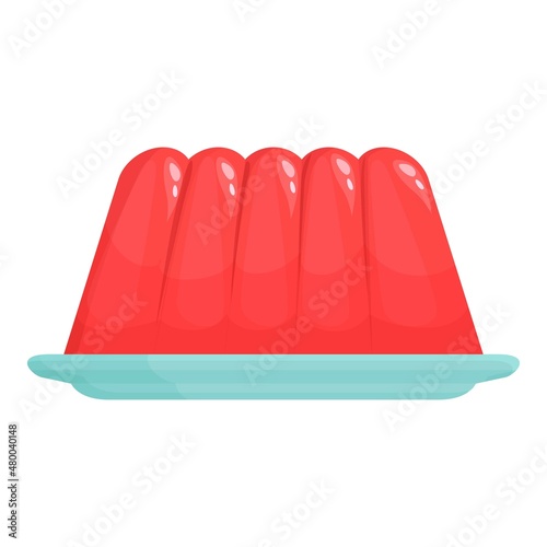 Sweet jelly icon cartoon vector. Candy fruit. Gum dessert