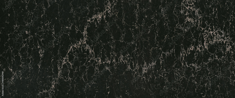 Black marble texture background banner top view. Stone granite wall with bright stripes. Luxury abstract patterns. Marbling design for banner, wallpaper, packaging design template. Black marble texture background banner top view. Stone granite wall with bright stripes. Luxury abstract patterns. Marbling design for banner, wallpaper, packaging design template.