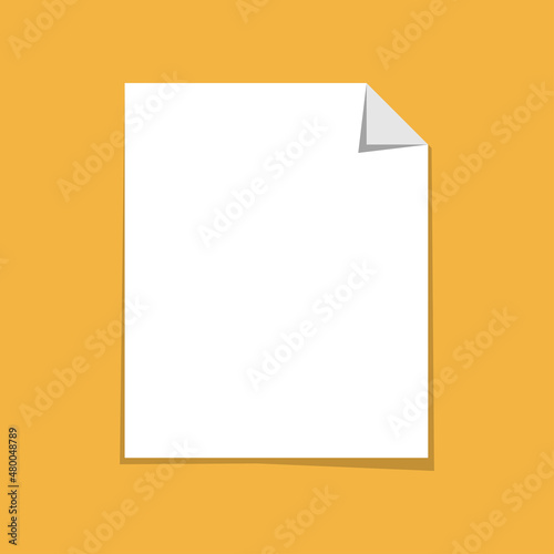Document icon vector illustration. File, page, note sign