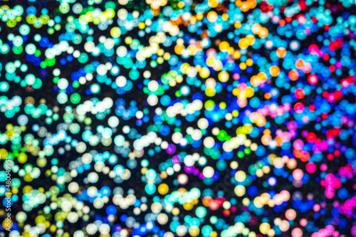 Neon vibrant defocused blurred bright colours 