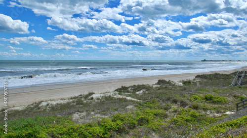 view of the beach on Emerald Isle,North Carolina