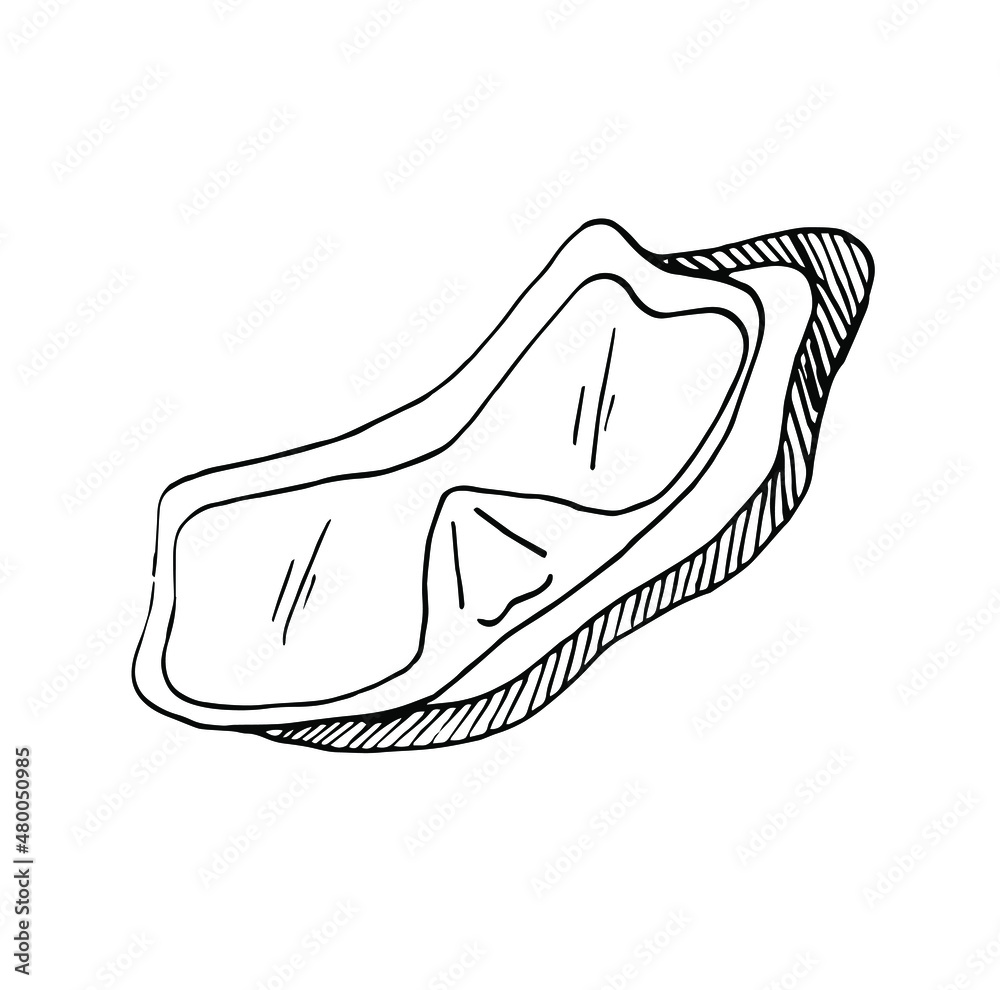 Vector diver mask in line. Doodle illustration Vector diver mask in line. Doodle illustration