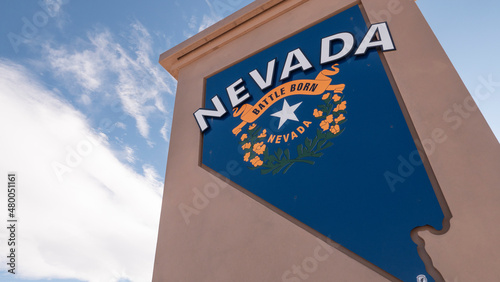 Welcome to Nevada Public Welcome Sign