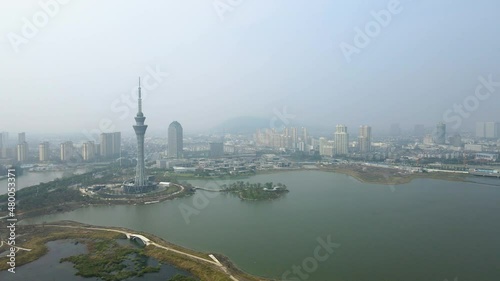 aerial photography changshu city landscape skyline photo