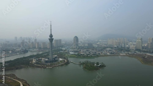 aerial photography changshu city landscape skyline photo