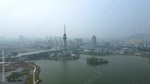 aerial photography changshu city landscape skyline photo