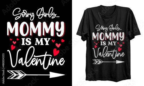 Valentines Day elegant vector t-shirts design. Valentine greeting card template with calligraphy happy valentine`s day t shirt.
Vector illustration t-shirts Design.