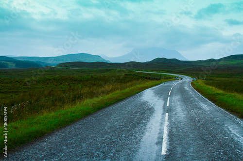 Winding road through the countryside