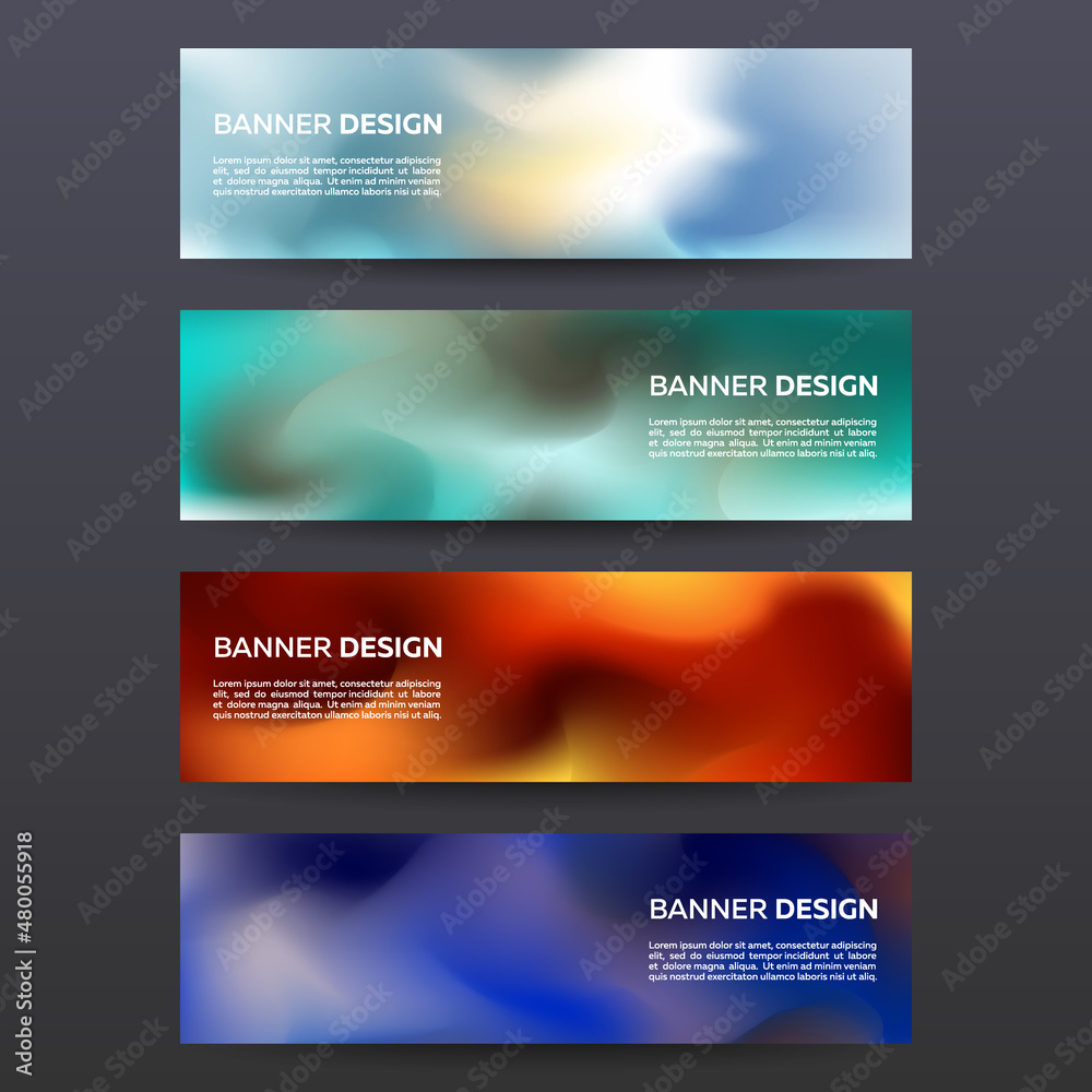 Abstract banners set Abstract banners set