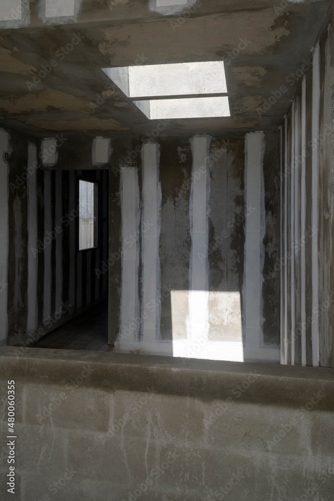 Construction of houses in series, concrete casting conquest of rural ... - Site-Cast Concrete Construction Off-Grid Apartment Building