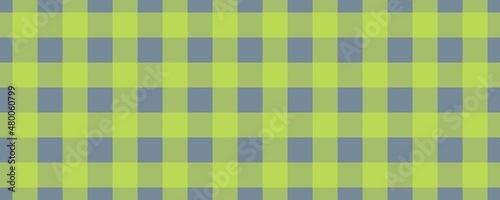 Banner, plaid pattern. Light Slate Grey on Lime color. Tablecloth pattern. Texture. Seamless classic pattern background.