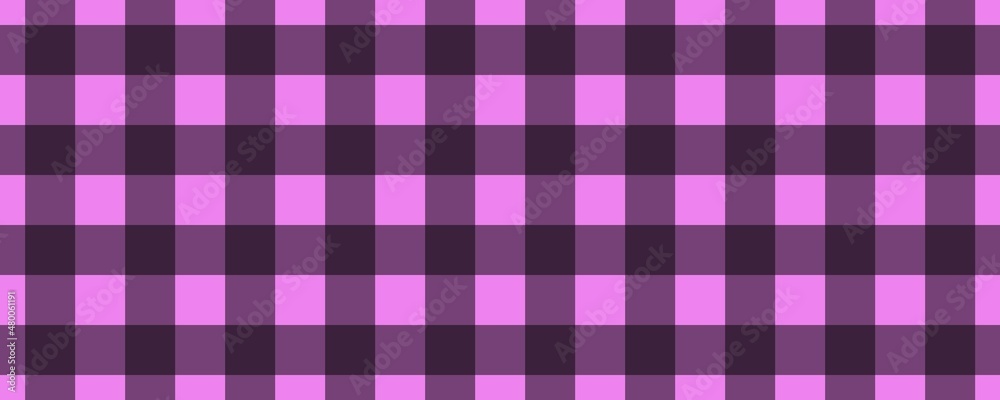 Banner, plaid pattern. Violet on Black color. Tablecloth pattern. Texture. Seamless classic pattern background. Banner, plaid pattern. Violet on Black color. Tablecloth pattern. Texture. Seamless classic pattern background.