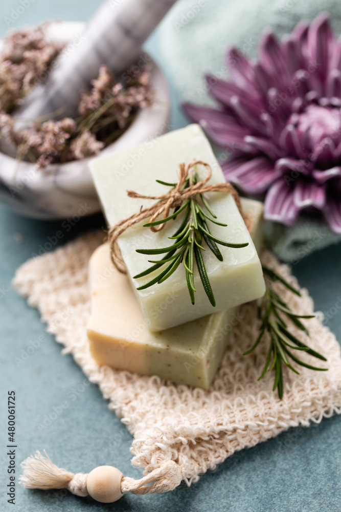 Handmade natural soap with herbal. Handmade natural soap with herbal.