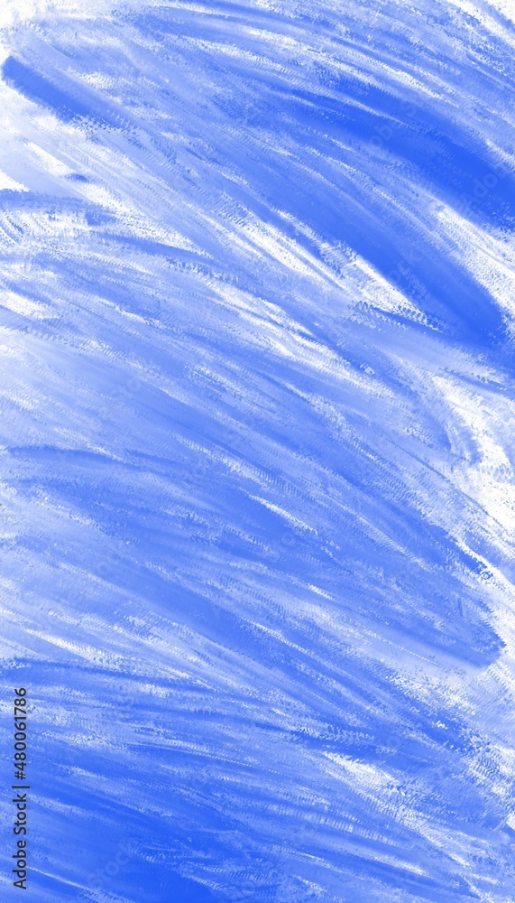 smeared blue paint as a background