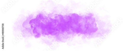 purple cloud on white background