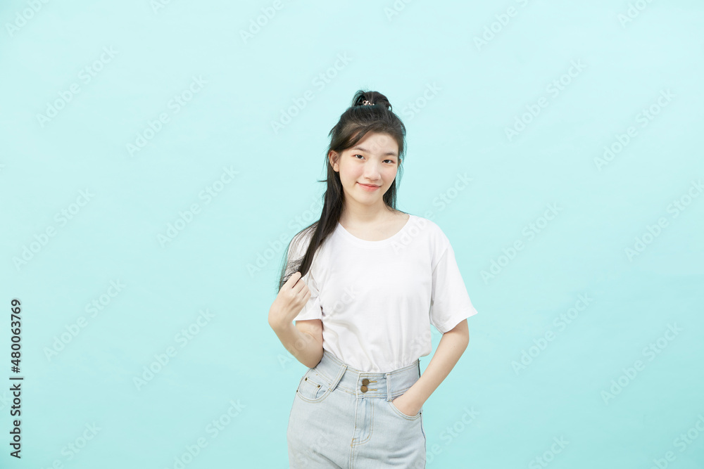Beautiful young Asian woman portrait Studio shot Beautiful young Asian woman portrait Studio shot