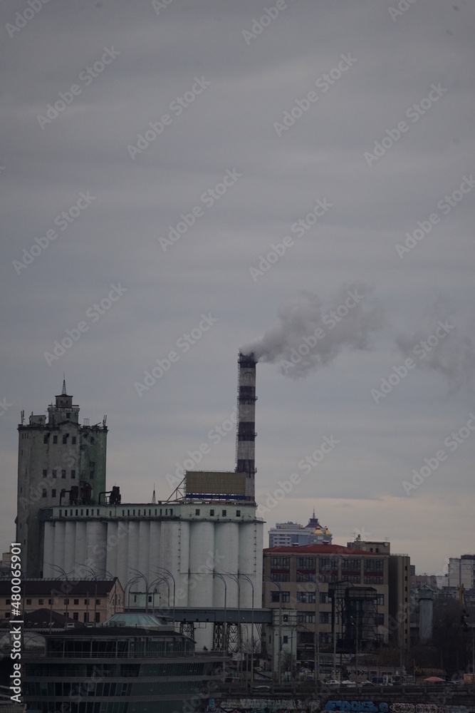 smoke from a factory