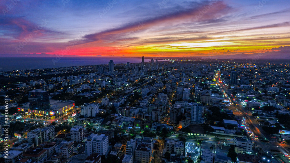 Obraz premium Bella Vista, Santo Domingo, República Dominicana.