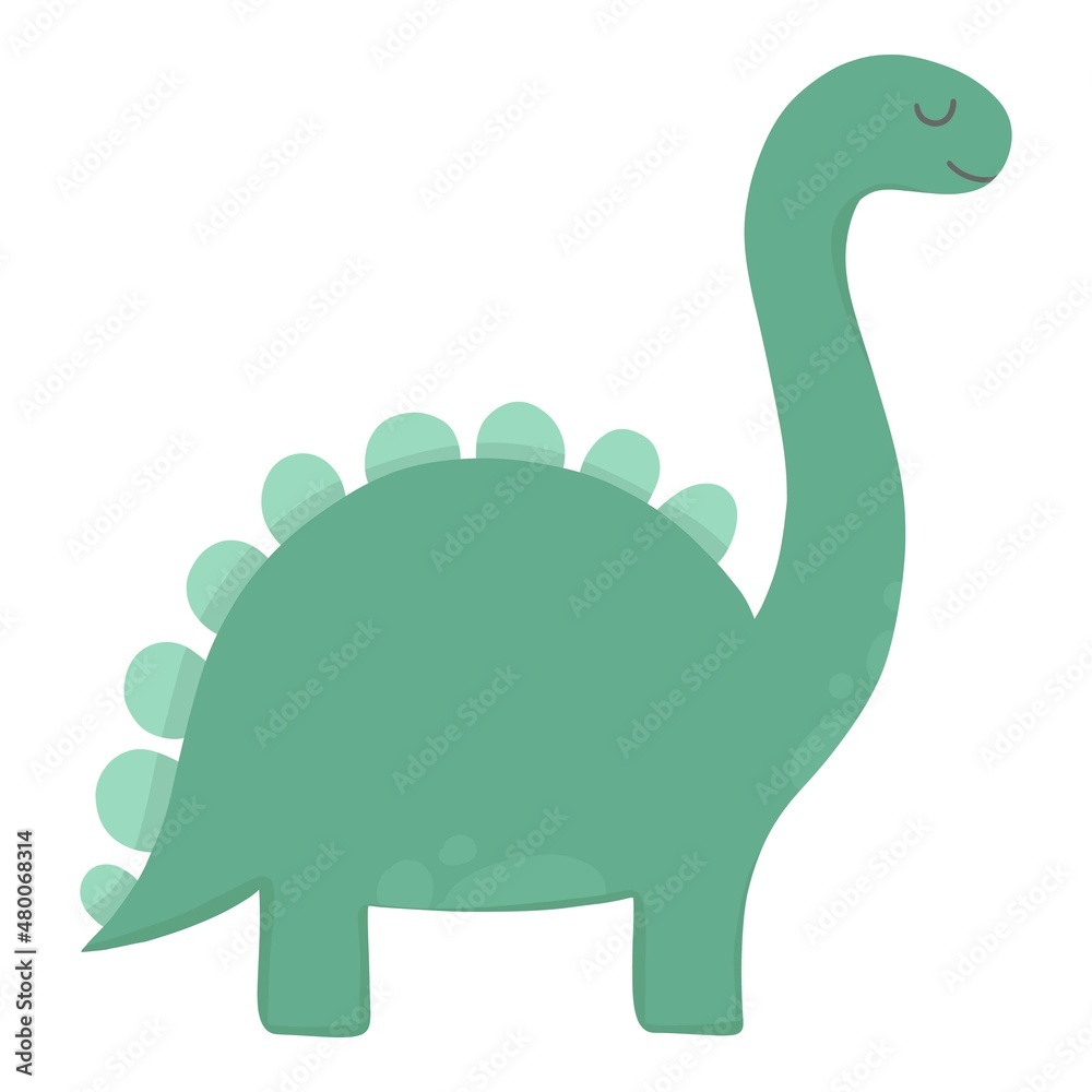 Cute dinosaur. Cartoon dinos, dinosaur colorful isolated character. Tyrannosaurus, triceratop, pterodactyl. Funny prehistoric animal, vector collection for kids