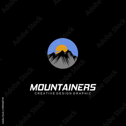 Free Download Great mountain logo vector design for any purpose related to mountains - GFXLoad