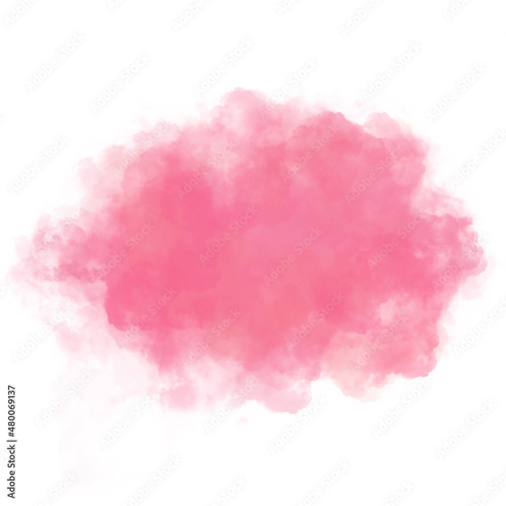 Valentines pink Watercolor background. Warm colors. Digital abstract painting. Suitable for use as a backdrop.