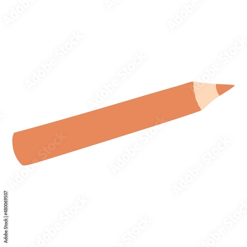 School pen falling down with different things. School pen fly, isolated School pen fall, vector concept