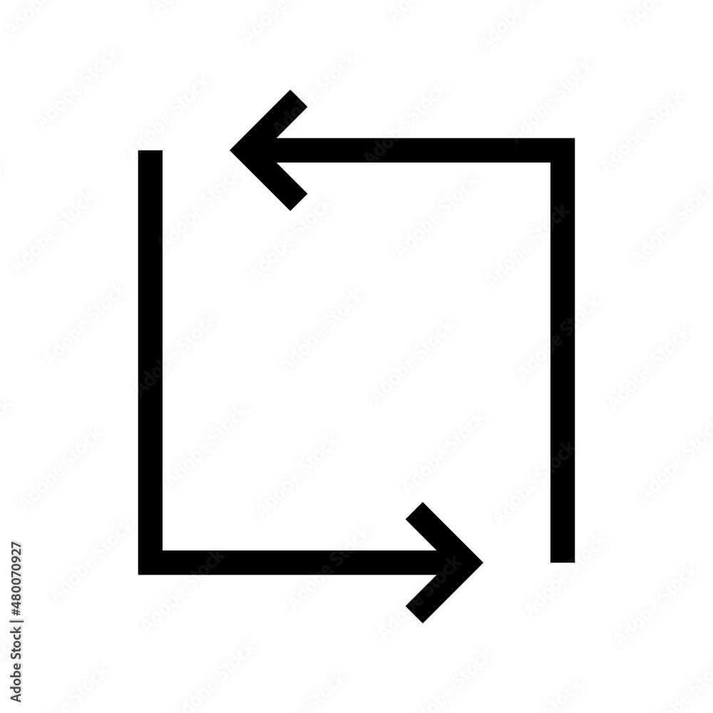 Synchronize icon isolated on white background Synchronize icon isolated on white background