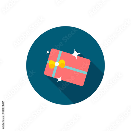 Art & IllustrationGift Card icon, Vector flat long shadow design. EPS10