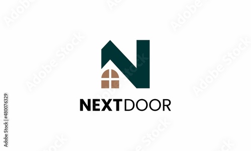 Free Download Initial letter N  or Home logo design for Real Estate Property Interior Architect - GFXLoad