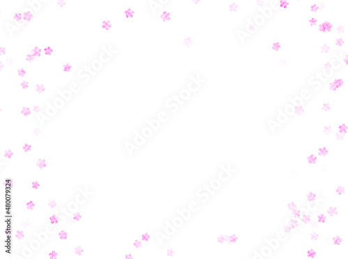 水彩風桜のイラスト（和紙）