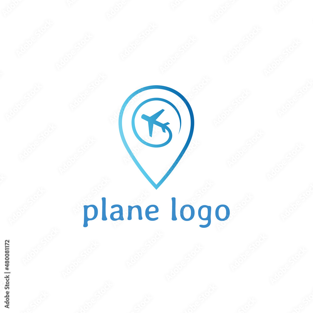 Aeroplane pin icon. Travel agent logo design plane. Trip logo. Pin location map airplane transportation symbol Aeroplane pin icon. Travel agent logo design plane. Trip logo. Pin location map airplane transportation symbol