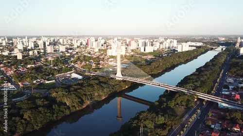 Aerial view of Teresina, Piauí, in the northeast of Brazil. João Isidoro França bridge photo
