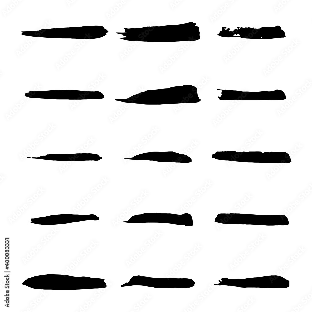Hand painted brush strokes.Grunge brush strokes. Hand painted brush strokes.Grunge brush strokes.