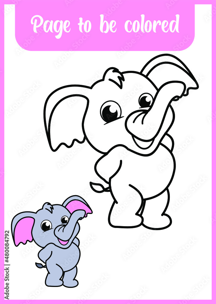 elephant with line. color the elephant with line elephant with line. color the elephant with line