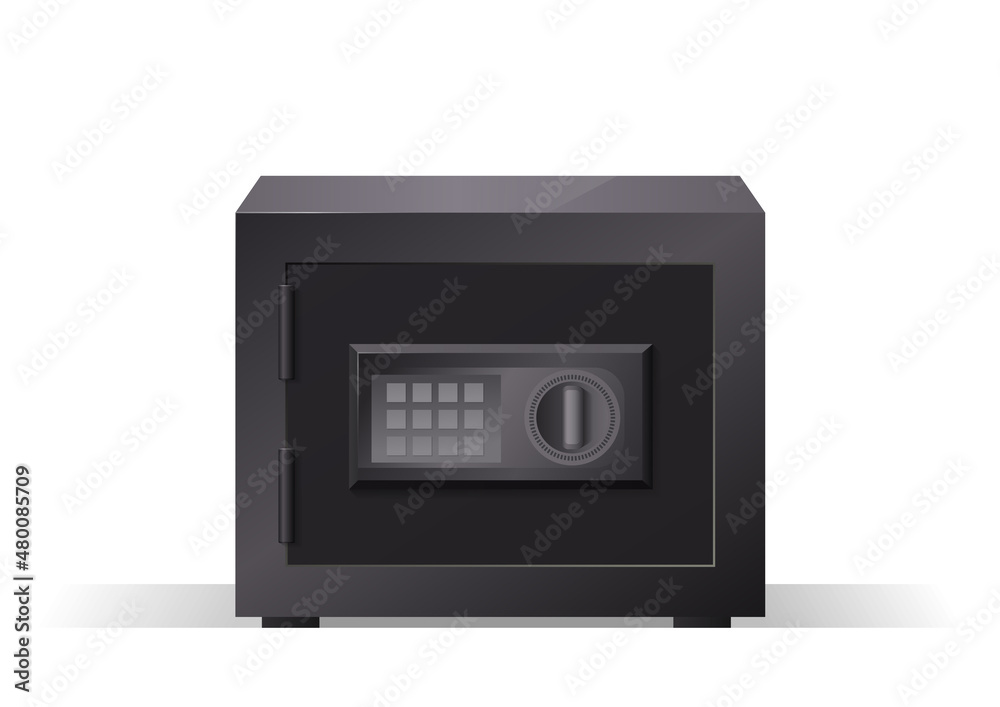 closed safe box isolated closed safe box isolated
