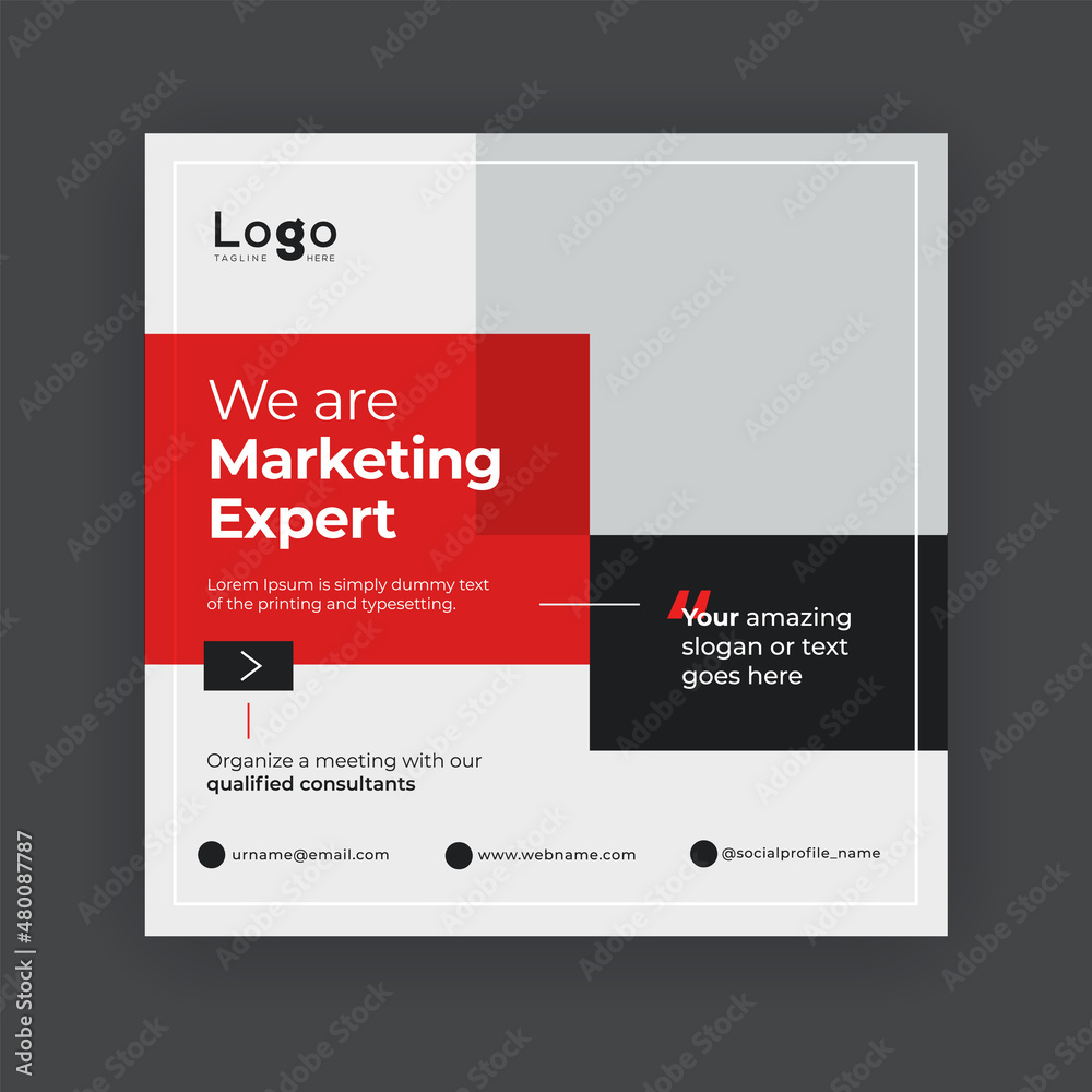 Design white square web banners for social media with place for photo, diagonal transparent color elements Design white square web banners for social media with place for photo, diagonal transparent color elements