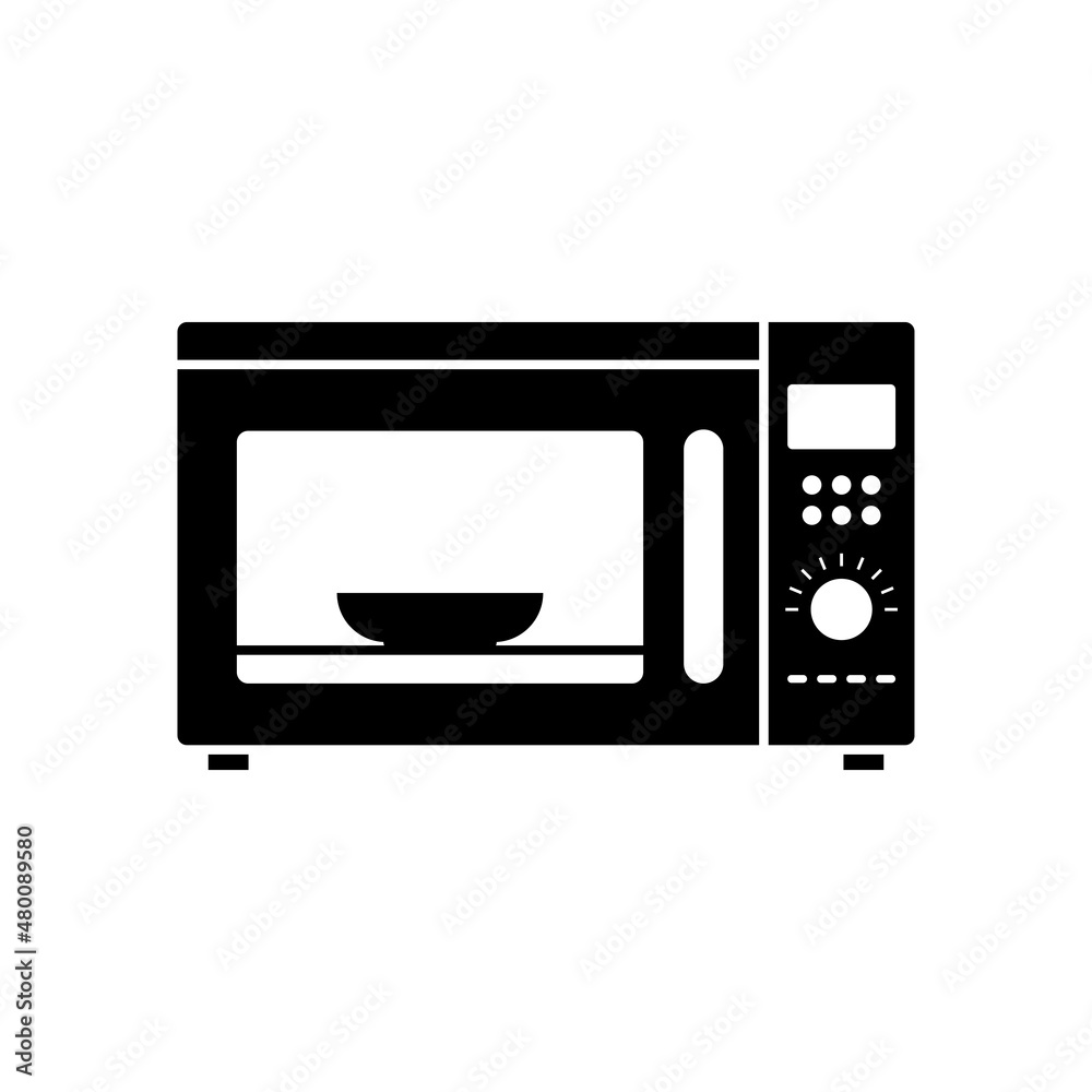 Obraz premium Microwave icon design template vector isolated