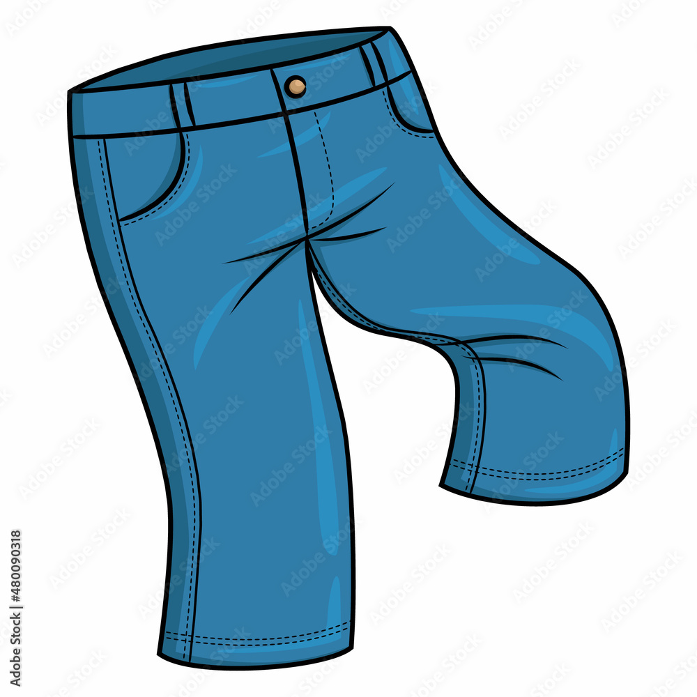 Long pants cartoon. Stock Vector | Adobe Stock