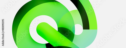 Circle abstract background. Vector illustration for wallpaper banner background card or landing page