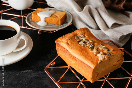 Homemade pumpkin loaf cake ...