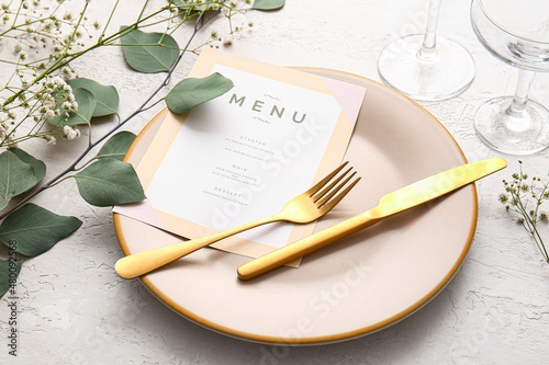 Beautiful table setting for...