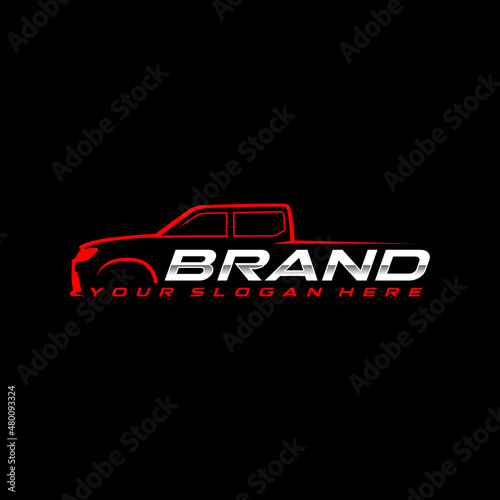 truck pickup logo template